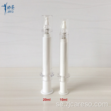 10ml 20ml Vit Airless kosmetisk sprutflaska